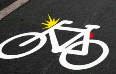 dinamarca luz pictograma bici